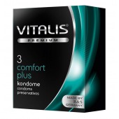 Контурные презервативы VITALIS PREMIUM comfort plus - 3 шт. - Vitalis - купить с доставкой в Тольятти