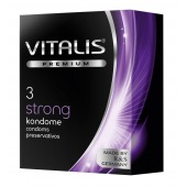 Презервативы с утолщенной стенкой VITALIS PREMIUM strong - 3 шт. - Vitalis - купить с доставкой в Тольятти