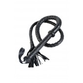 Длинный кожаный кнут с хлопушками на конце - ToyFa - купить с доставкой в Тольятти