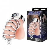 Серебристая клетка для члена Urethral Play Cage - BlueLine - купить с доставкой в Тольятти