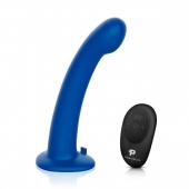 Синяя насадка Remote Control P-Spot G-Spot с черными трусиками - 20 см. - Pegasus - купить с доставкой в Тольятти