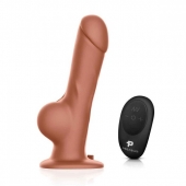 Реалистичный страпон с радиоуправлением Remote Control Realistic - 21 см. - Pegasus - купить с доставкой в Тольятти