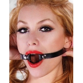Чёрный кляп с кольцом - Lux Fetish - купить с доставкой в Тольятти