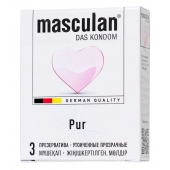 Супертонкие презервативы Masculan Pur - 3 шт. - Masculan - купить с доставкой в Тольятти