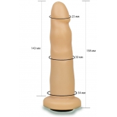 Телесная насадка Harness - 15,8 см. - LOVETOY (А-Полимер) - купить с доставкой в Тольятти
