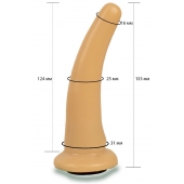 Телесная гладкая насадка Harness - 13,3 см. - LOVETOY (А-Полимер) - купить с доставкой в Тольятти