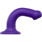 Фиолетовый фаллоимитатор-насадка Strap-On-Me Dildo Dual Density size M - 18 см. - Strap-on-me - купить с доставкой в Тольятти