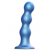 Голубая насадка Strap-On-Me Dildo Plug Balls size L - Strap-on-me - купить с доставкой в Тольятти