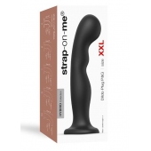 Черная насадка Strap-On-Me Dildo Plug P G size XXL - Strap-on-me - купить с доставкой в Тольятти