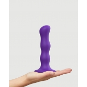 Фиолетовая насадка Strap-On-Me Dildo Geisha Balls size M - Strap-on-me - купить с доставкой в Тольятти