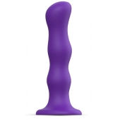 Фиолетовая насадка Strap-On-Me Dildo Geisha Balls size M - Strap-on-me - купить с доставкой в Тольятти