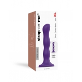 Фиолетовая насадка Strap-On-Me Dildo Geisha Balls size XL - Strap-on-me - купить с доставкой в Тольятти