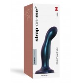 Темно-синяя насадка Strap-On-Me Dildo Plug Snaky size M - Strap-on-me - купить с доставкой в Тольятти