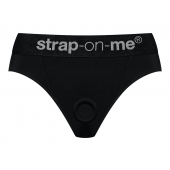 Черные трусики для насадок Heroine Lingerie Harness - size S - Strap-on-me - купить с доставкой в Тольятти