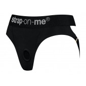 Черные трусики для насадок Heroine Lingerie Harness - size M - Strap-on-me - купить с доставкой в Тольятти