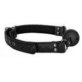Черный кляп-шарик BALL GAG DIAMOND - Dream Toys - купить с доставкой в Тольятти