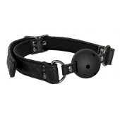 Черный кляп-шарик BALL GAG DIAMOND - Dream Toys - купить с доставкой в Тольятти