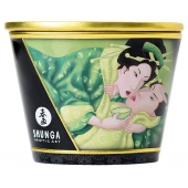 Массажная свеча Exotic Green Tea с ароматом зелёного чая - 170 мл. - Shunga - купить с доставкой в Тольятти