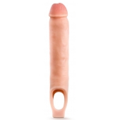 Телесная насадка-удлинитель 11.5 Inch Silicone Cock Sheath Penis Extender - 29,2 см. - Blush Novelties - в Тольятти купить с доставкой