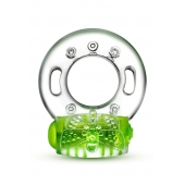 Зеленое эрекционное виброкольцо Arouser Vibrating C-Ring - Blush Novelties - в Тольятти купить с доставкой