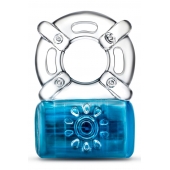 Синее эрекционное виброкольцо Pleaser Rechargeable C-Ring - Blush Novelties - в Тольятти купить с доставкой