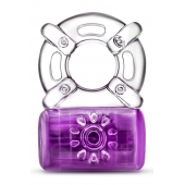 Фиолетовое эрекционное виброкольцо One Night Stand Vibrating C-Ring - Blush Novelties - в Тольятти купить с доставкой
