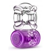 Фиолетовое эрекционное виброкольцо One Night Stand Vibrating C-Ring - Blush Novelties - в Тольятти купить с доставкой