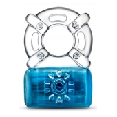 Синее эрекционное виброкольцо One Night Stand Vibrating C-Ring - Blush Novelties - в Тольятти купить с доставкой