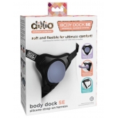 Черные трусики для страпона Body Dock SE на регулируемых ремнях - Pipedream - купить с доставкой в Тольятти