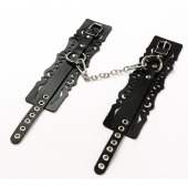 Узорчатые кожаные оковы с регулируемыми ремешками - Crazy Handmade - купить с доставкой в Тольятти