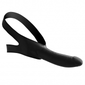 Черный кляп-страпон Masters Mini Face Fuck Strap-On - 14 см. - XR Brands - купить с доставкой в Тольятти