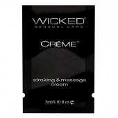 Крем для массажа и мастурбации Wicked Stroking and Massage Creme - 3 мл. - Wicked - купить с доставкой в Тольятти