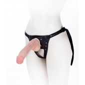 Податливый фаллос на трусиках Harness - 20,5 см. - LOVETOY (А-Полимер) - купить с доставкой в Тольятти