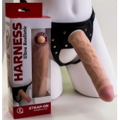 Насадка-фаллос в комплекте с трусиками Harness - 21,6 см. - LOVETOY (А-Полимер) - купить с доставкой в Тольятти