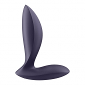 Фиолетовый анальный вибростимулятор Power Plug - Satisfyer - в Тольятти купить с доставкой