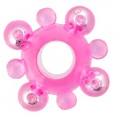 Эрекционное кольцо c бусинками - Toyfa Basic - в Тольятти купить с доставкой