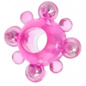 Эрекционное кольцо c бусинками - Toyfa Basic - в Тольятти купить с доставкой