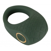 Зеленое эрекционное виброкольцо Luxurious Vibro Cock Ring - Orion - в Тольятти купить с доставкой
