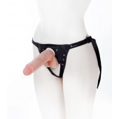 Страпон с поясом Harness - 19 см. - LOVETOY (А-Полимер) - купить с доставкой в Тольятти