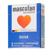 Презервативы с пупырышками Masculan Dotted - 3 шт. - Masculan - купить с доставкой в Тольятти