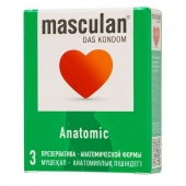 Презервативы анатомической формы Masculan Anatomic - 3 шт. - Masculan - купить с доставкой в Тольятти