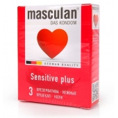 Презервативы Masculan Sensitive plus - 3 шт. - Masculan - купить с доставкой в Тольятти