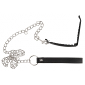 Зажим для половых губ с поводком Pussy Clamp With A Leash - Orion - купить с доставкой в Тольятти