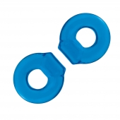 Комплект из двух колец для пениса 2-Pack Ultra-Stretch Stamina Endurance Ring - BlueLine - в Тольятти купить с доставкой