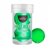 Лубрикант на масляной основе Hot Ball Beija Muito с ароматом мяты (2 шарика по 3 гр.) - HotFlowers - купить с доставкой в Тольятти