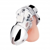 Клетка на пенис из металла Obedience Cock Cage - BlueLine - купить с доставкой в Тольятти