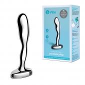 Стальной стимулятор простаты Stainless Steel Prostate Plug - 11,5 см. - b-Vibe - в Тольятти купить с доставкой