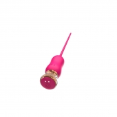 Розовый тонкий стимулятор Nipple Vibrator - 23 см. - I-MOON - купить с доставкой в Тольятти
