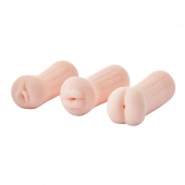 Набор из 3 мастурбаторов The Girl Next Door Tina - Dream Toys - в Тольятти купить с доставкой