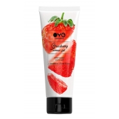 Лубрикант на водной основе OYO Aroma Gel Strawberry с ароматом клубники - 75 мл. - OYO - купить с доставкой в Тольятти